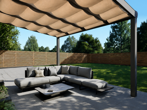 Seilspannmarkise Beige