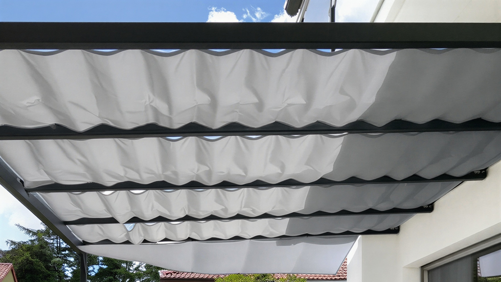Seilspannmarkise für Terrasse 406×300 cm inkl. Montagematerial